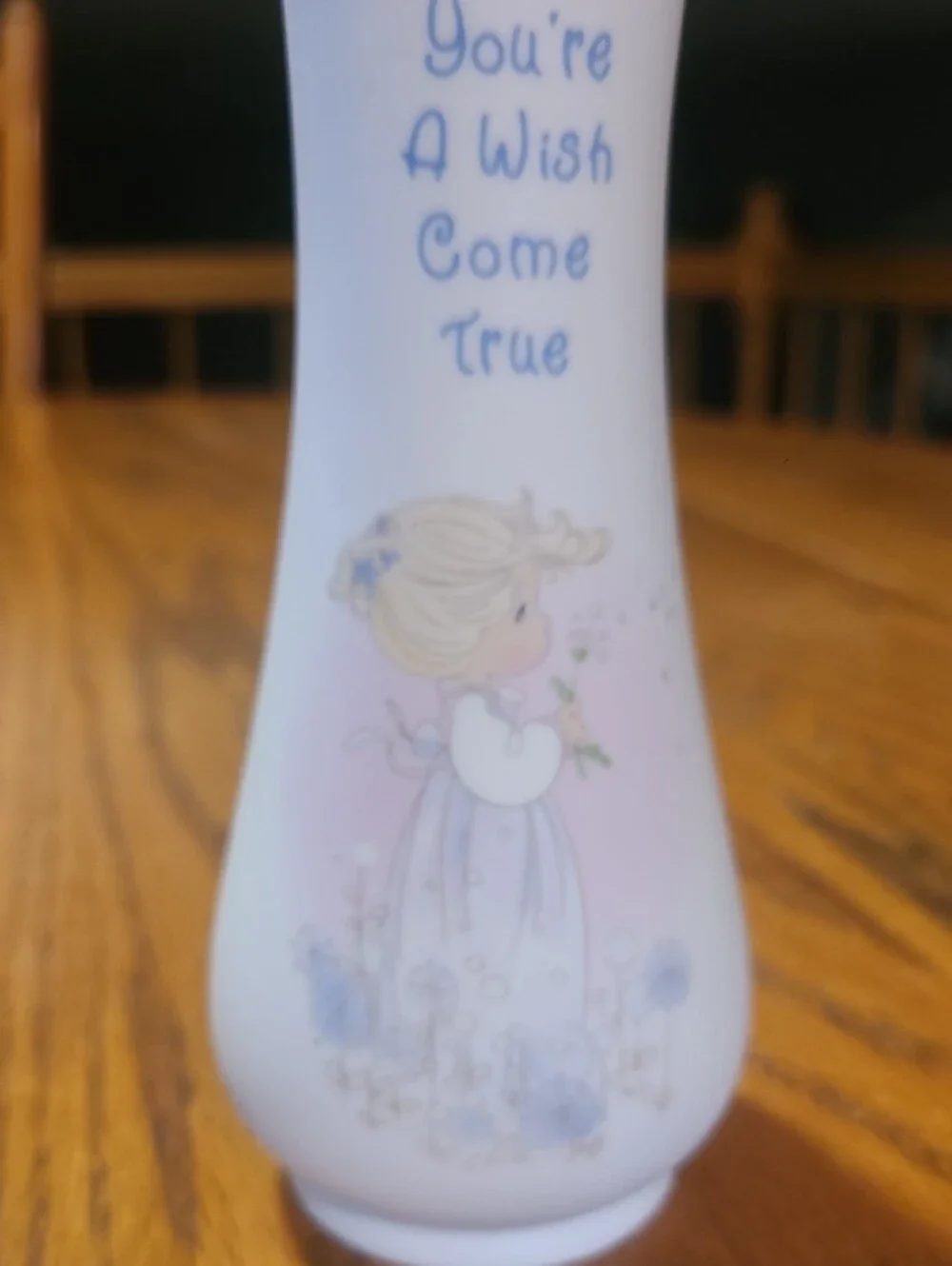 Precious Moments 'You're A Wish Come True' White Porcelain Vase